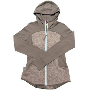 Ivivva Lululemon Ready to Perform Jacket Girls 14 Gray Full Zip Hooded